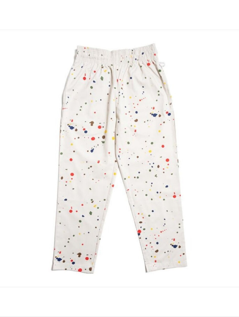 Cookman Chef Pants Large Unisex Sauce Splash Beige